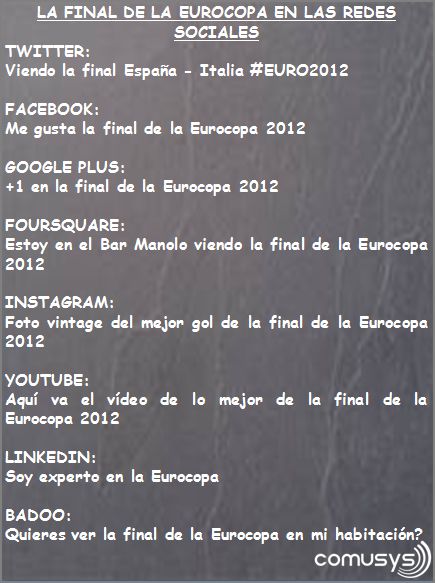 la final de la eurocopa en la redes sociales